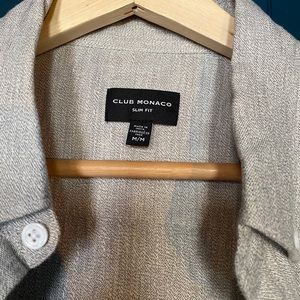 Club Monaco Gray Oxford Shirt